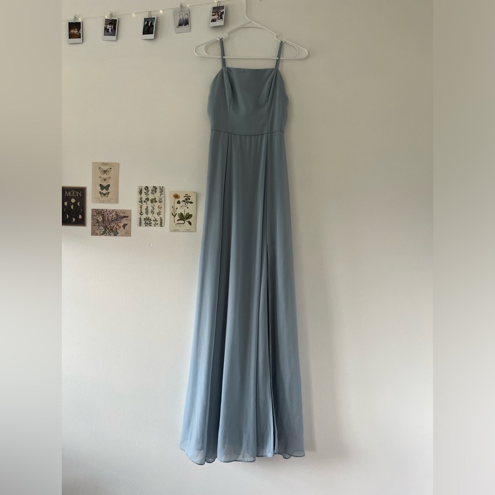 DB Studio Light Blue Chiffon Dress